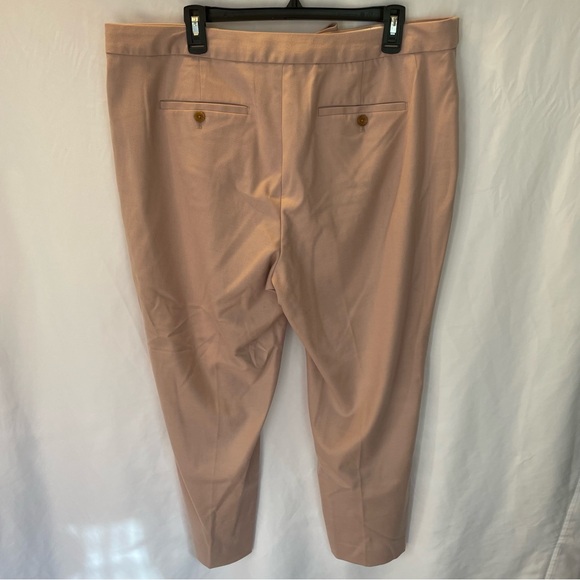 Banana Republic Avery Pants 16 Matching Belt Pale Pink Office Clean Girl Preppy - Picture 6 of 15